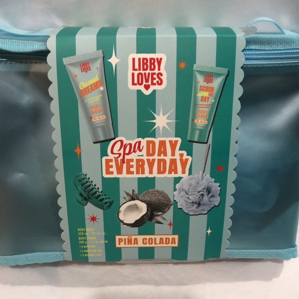 Libby Loves 5piece Spa day everyday pina colada spa kit new‎